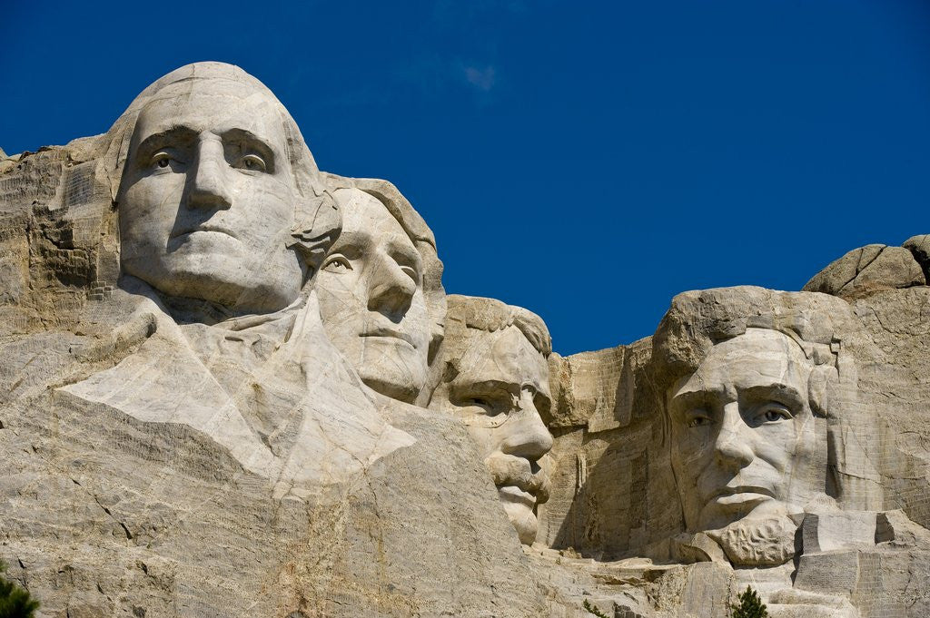 Detail of Mount Rushmore Memorial by Gutzon Borglum