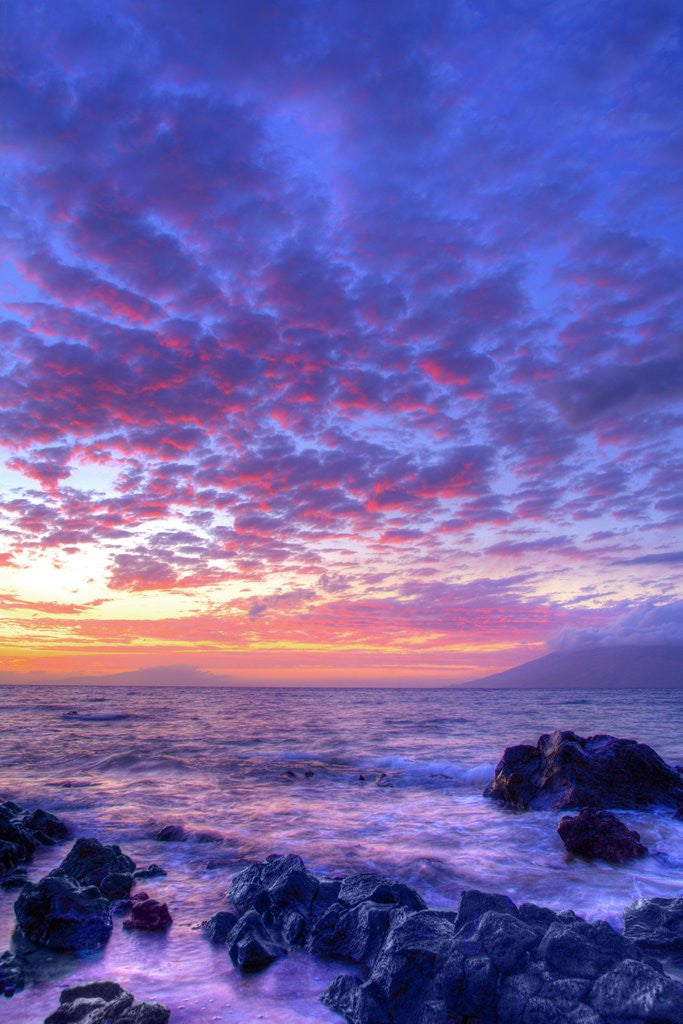 Detail of Sunset over beach at Wailea on Maui by Anonymous