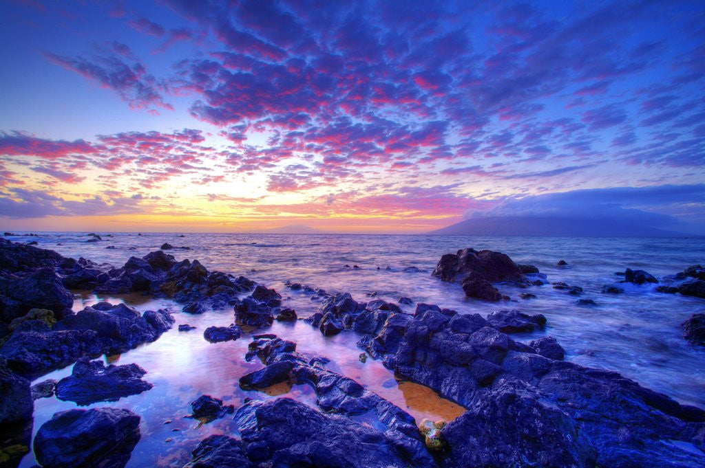 Detail of Sunset over beach at Wailea on Maui by Anonymous