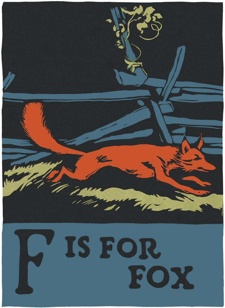 Detail of F is for fox by Anonymous