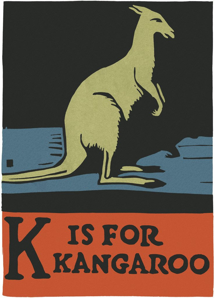 Detail of K is for kangaroo by Corbis