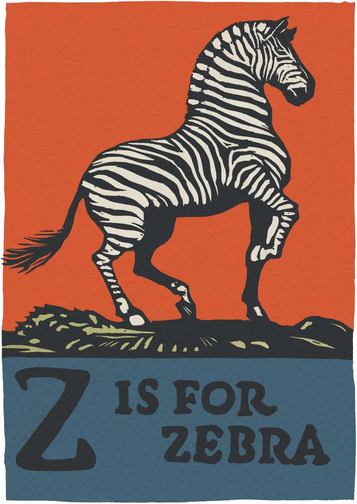 Detail of Z is for zebra by Corbis