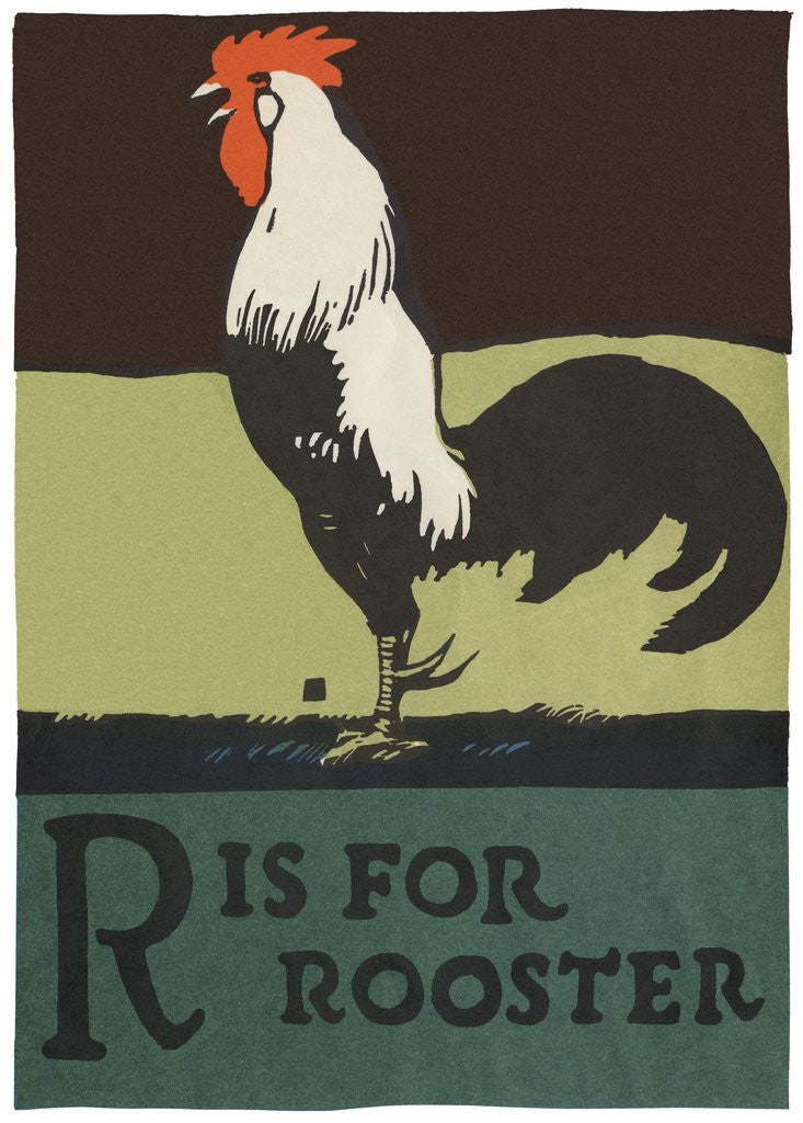 Detail of R is for rooster by Corbis