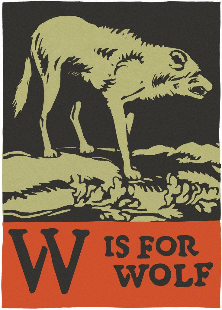 Detail of W is for wolf by Corbis