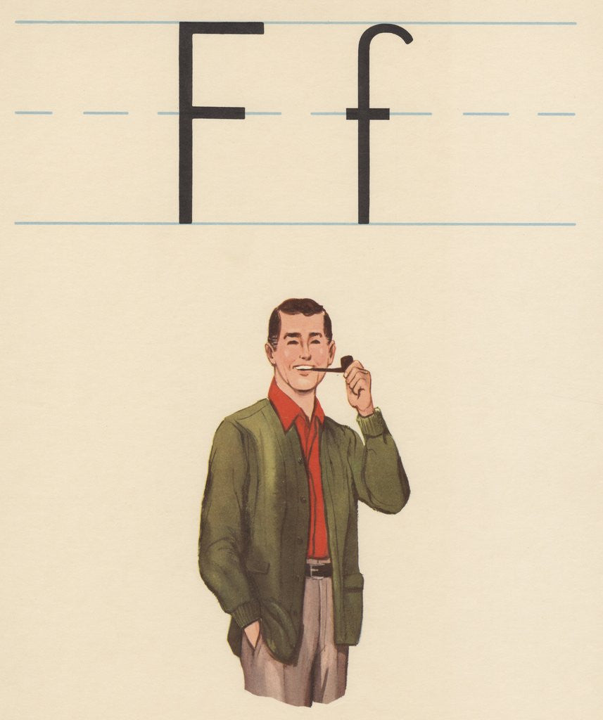Detail of F is for father by Corbis