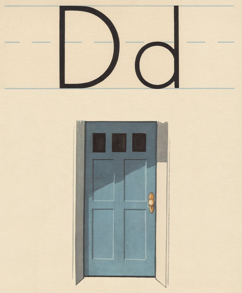Detail of D is for door by Corbis