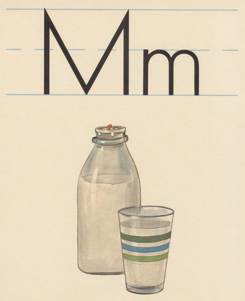 M is for milk by Corbis