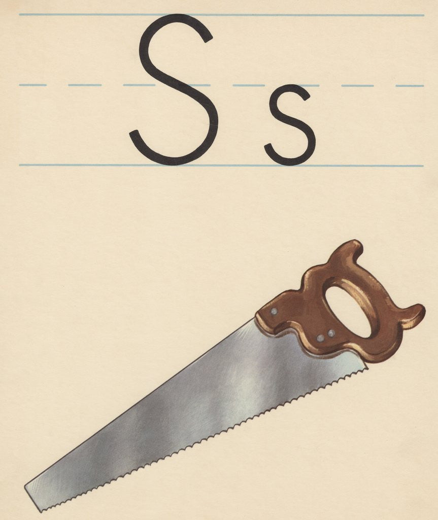 Detail of S is for saw by Corbis