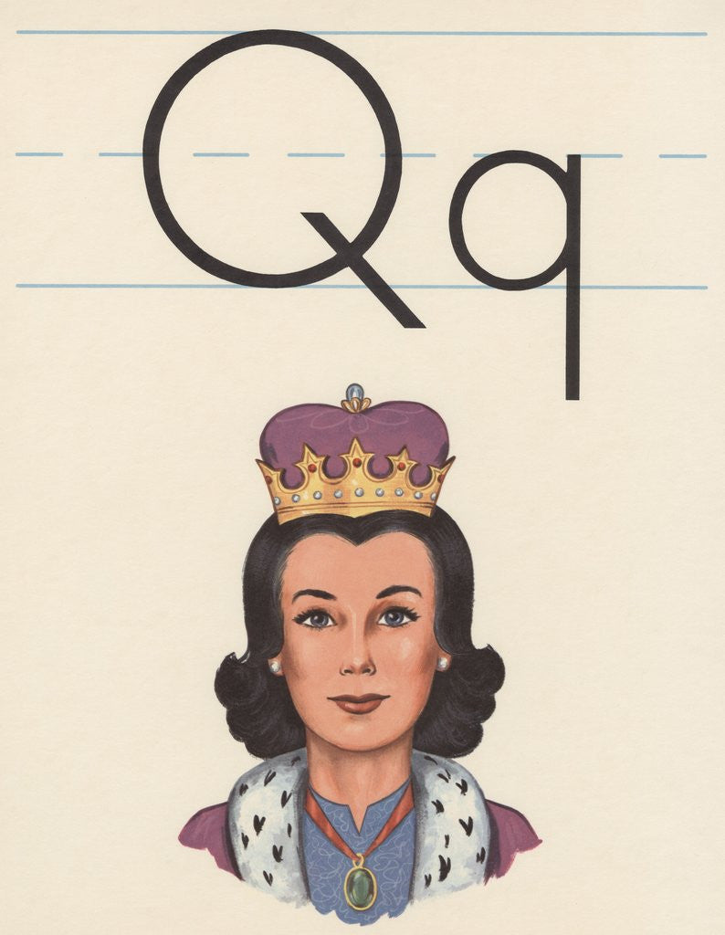 Detail of Q is for queen by Corbis