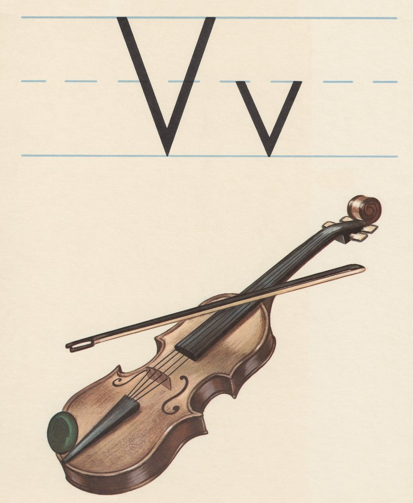 V is for violin by Corbis