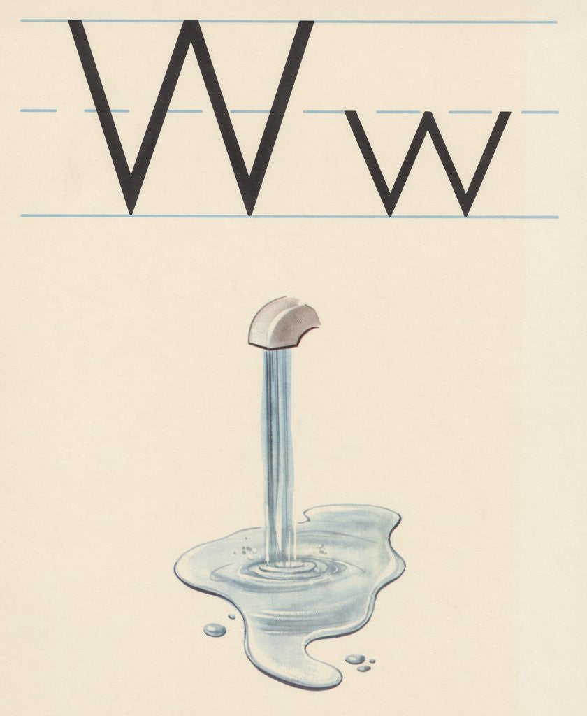 Detail of W is for water by Corbis