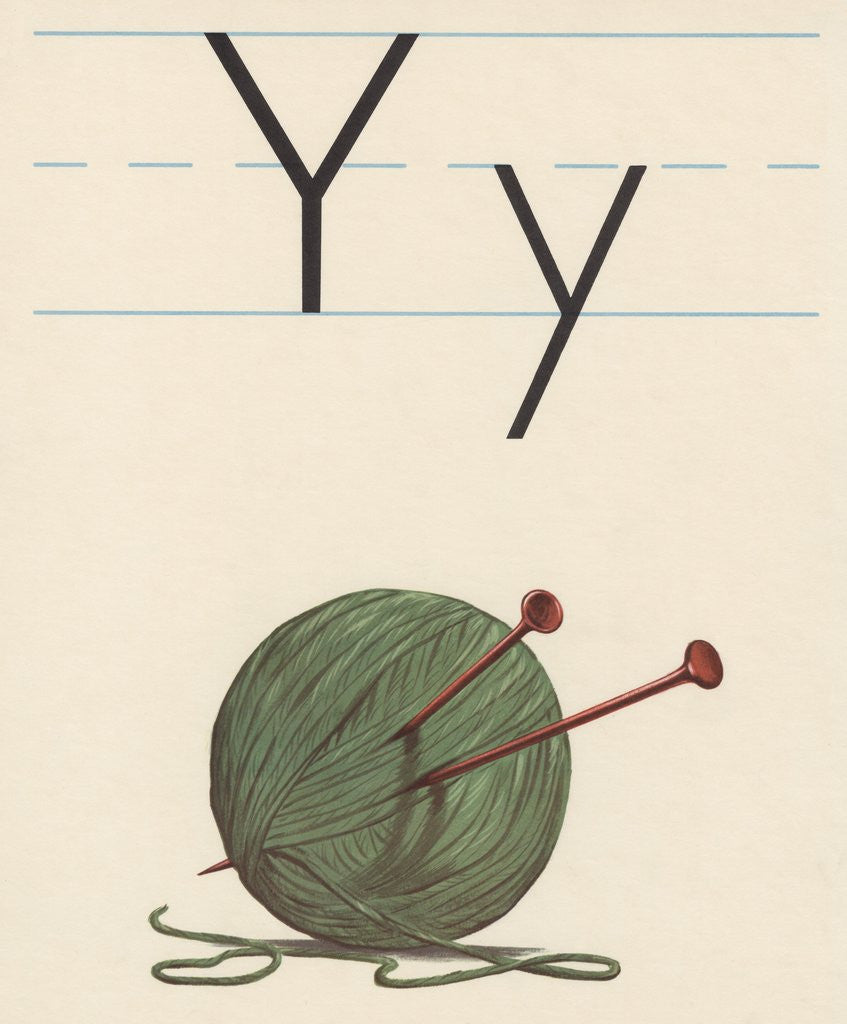 Detail of Y is for yarn by Corbis