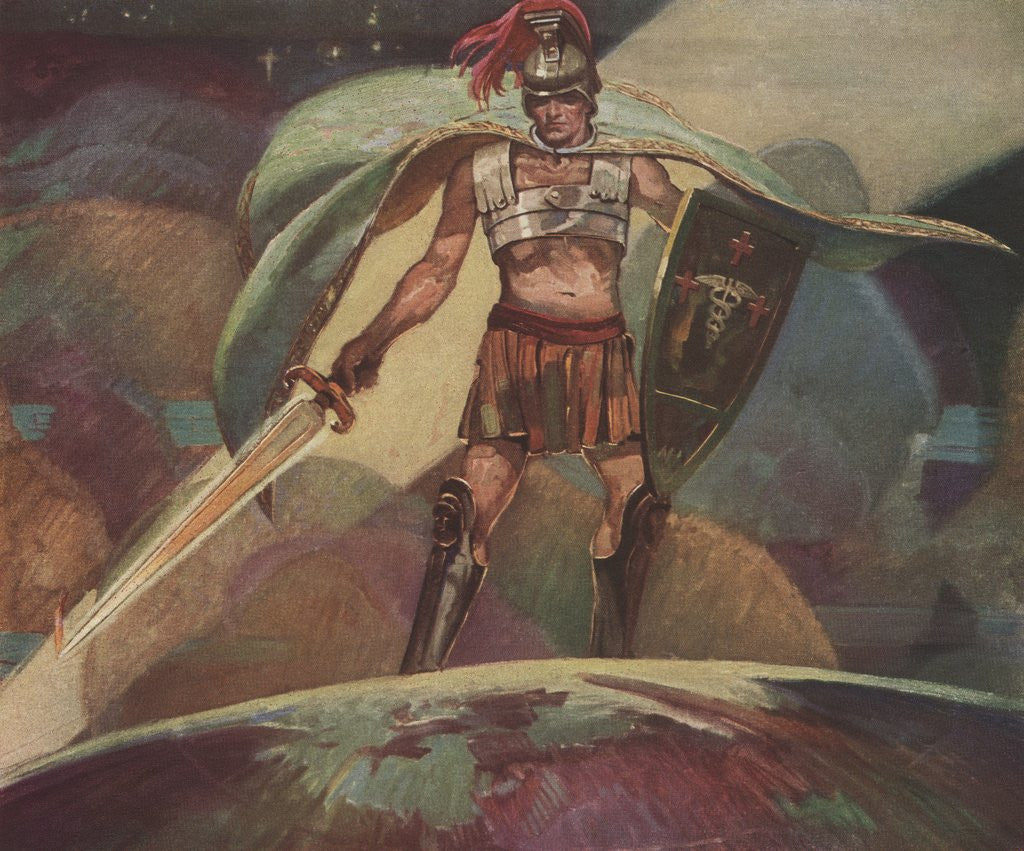 Detail of Warrior for health by Anonymous