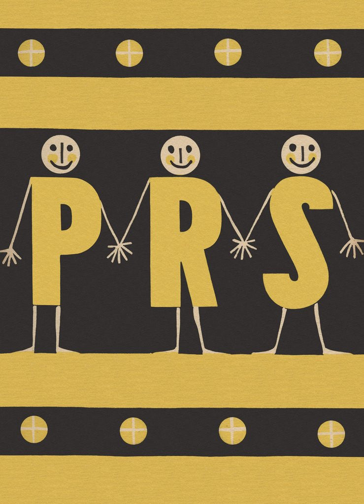 Detail of Personified letters P R S by Corbis