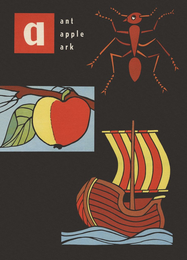 Detail of A is for ant apple ark by Corbis