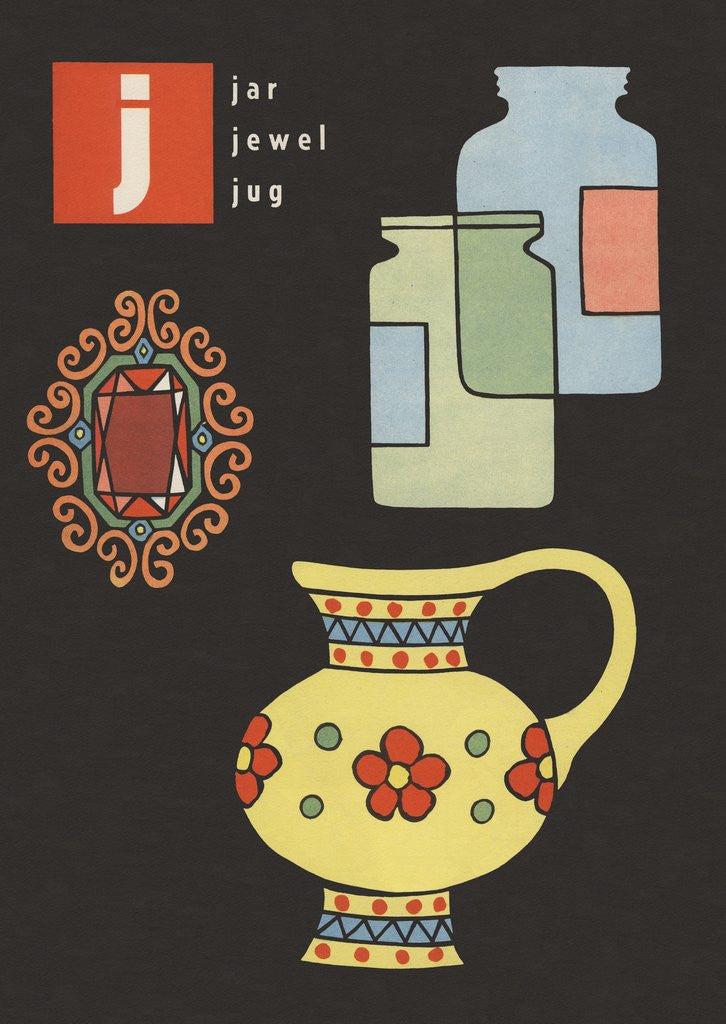 Detail of J is for jar jewel jug by Anonymous