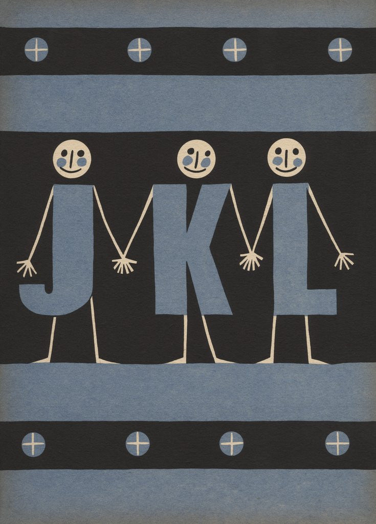 Detail of Personified letters J K L by Corbis