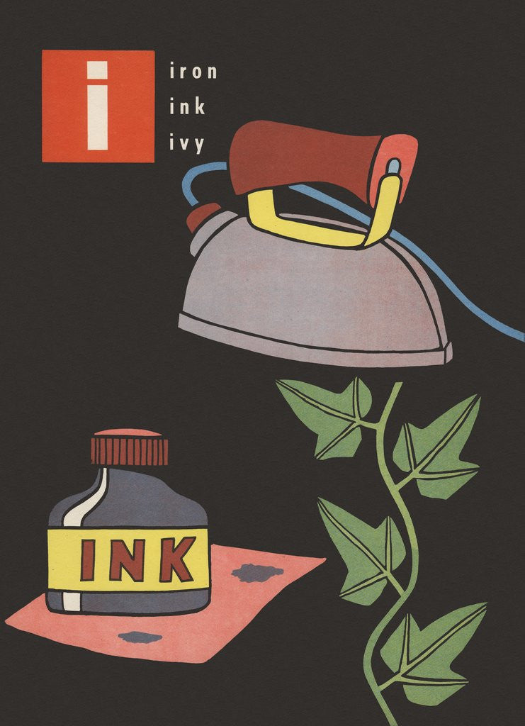 Detail of I is for iron ink ivy by Anonymous