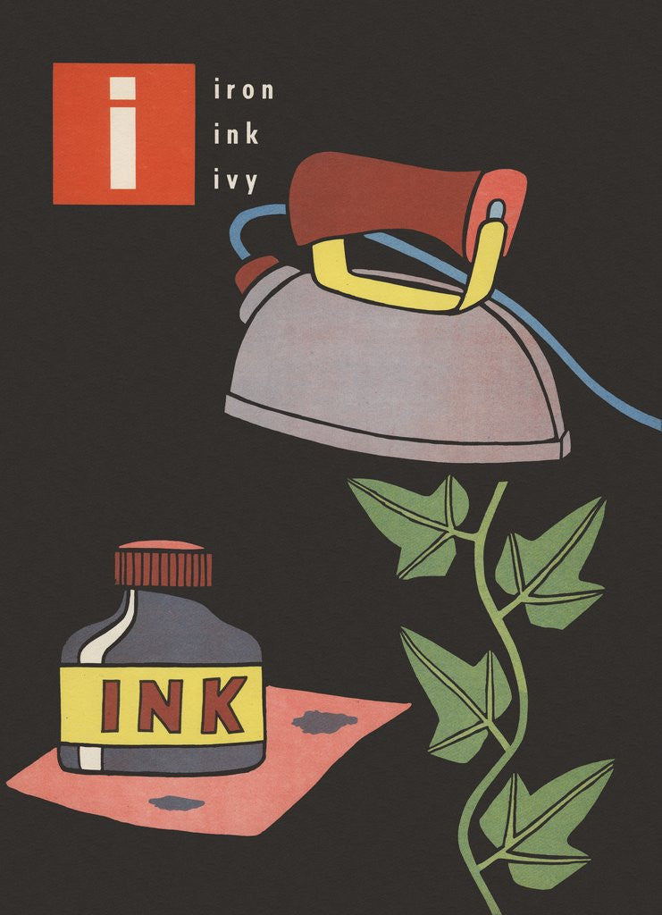 Detail of I is for iron ink ivy by Corbis