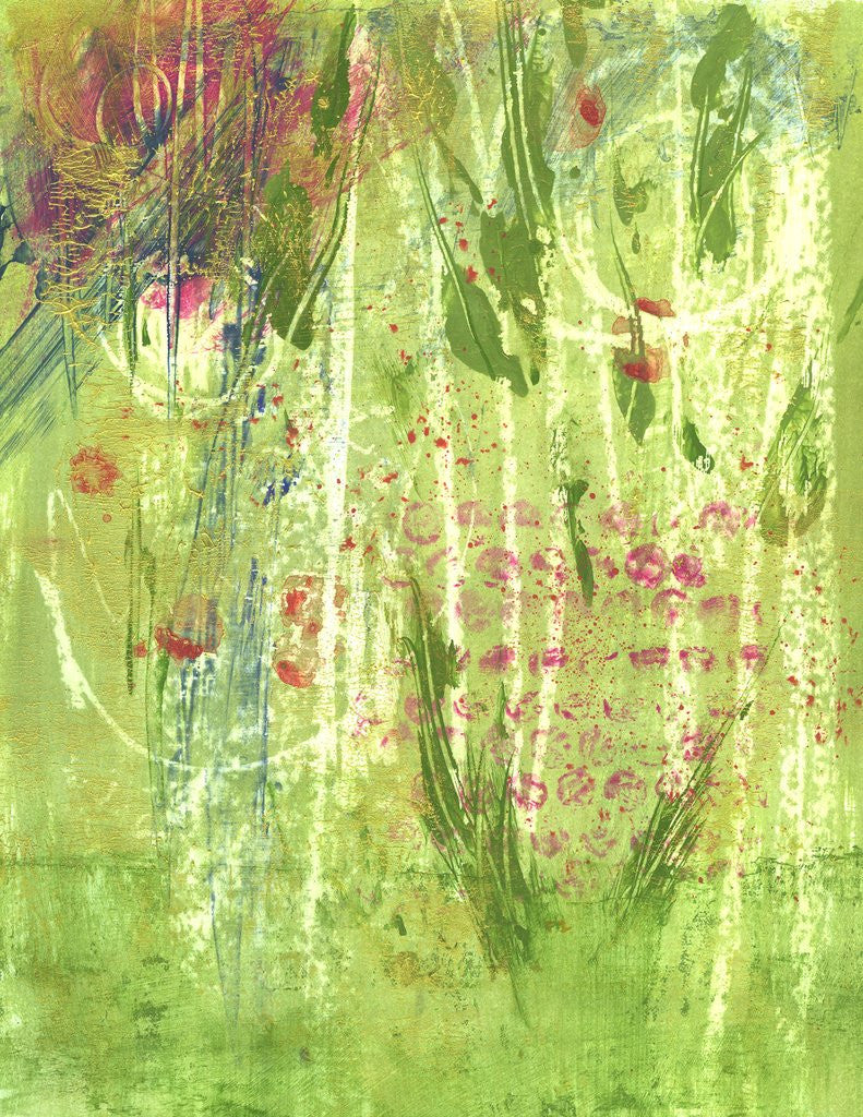Detail of Wild Sweet Peas by Lou Wall