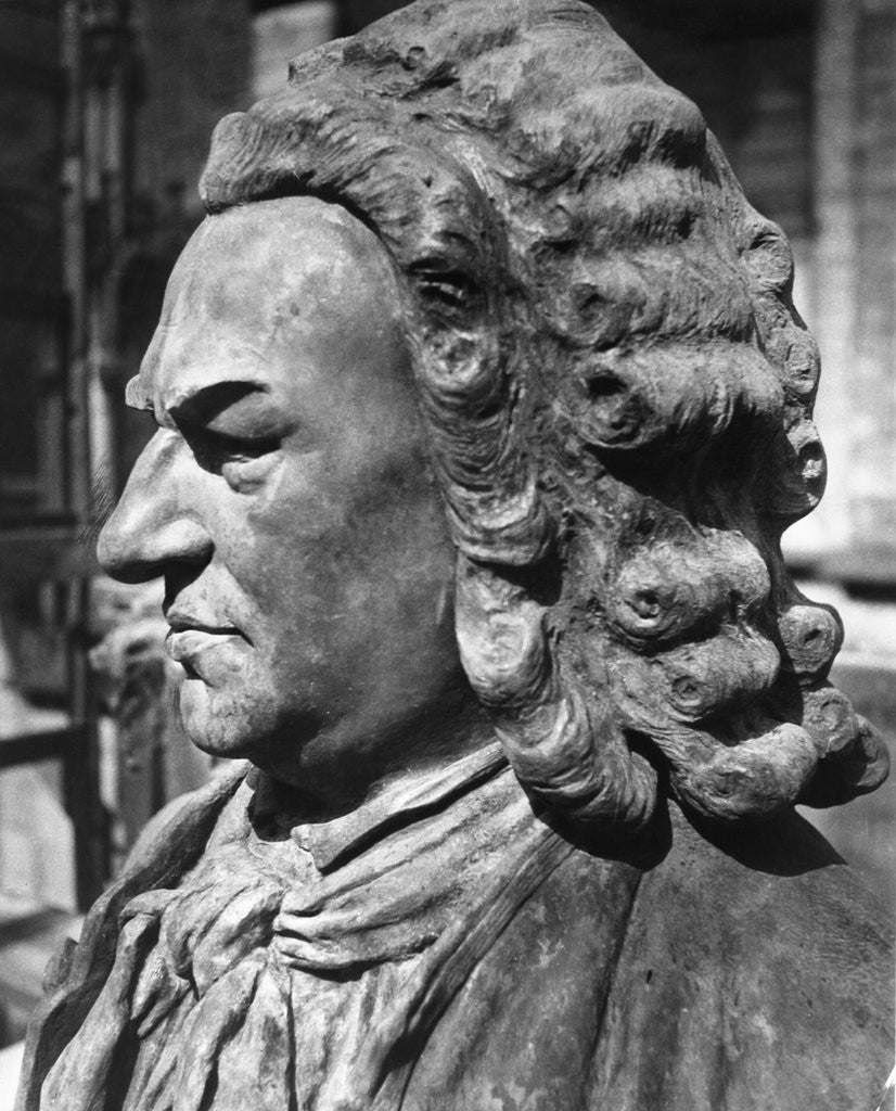 Detail of Monumental Statue from Bach Monument in Leipzig by Anonymous