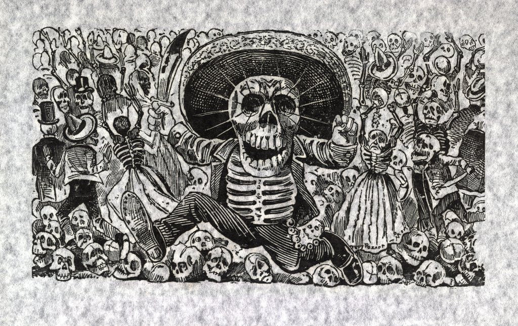 Detail of Calavera from Oaxaca by Jose Guadalupe Posada