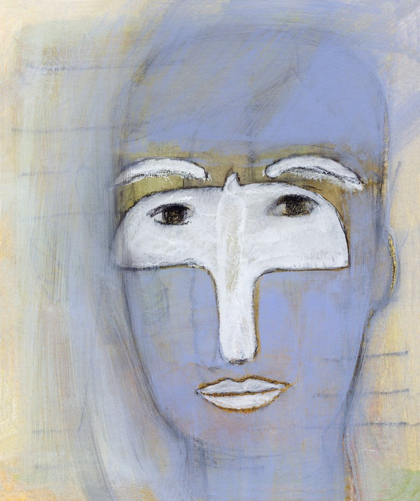 Detail of Woman with a dove over her eyes by Anonymous