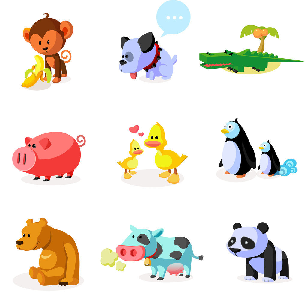 Detail of Close-up of a group of animals by Anonymous