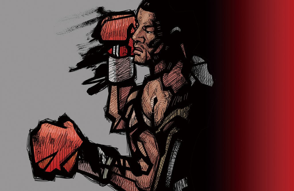 Detail of Boxer lying down by Anonymous