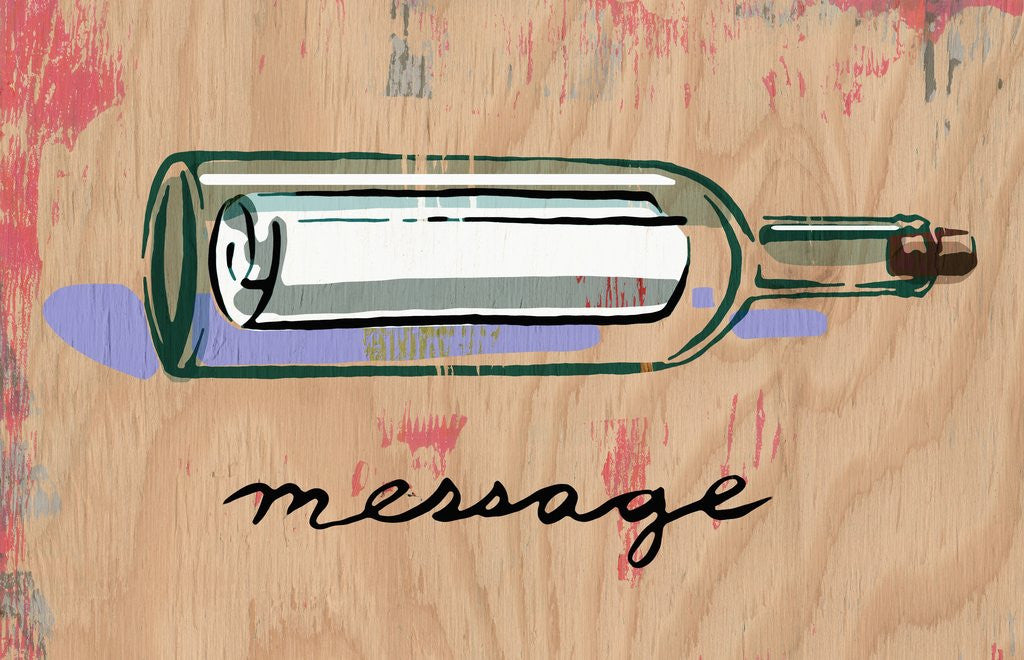 Detail of Message in a Bottle by Anonymous