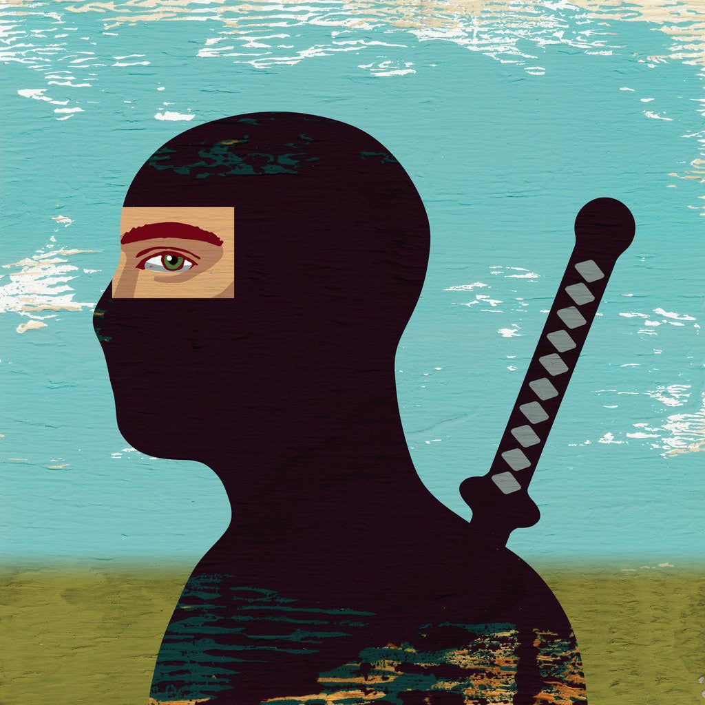 Detail of Portrait of a Ninja by Anonymous