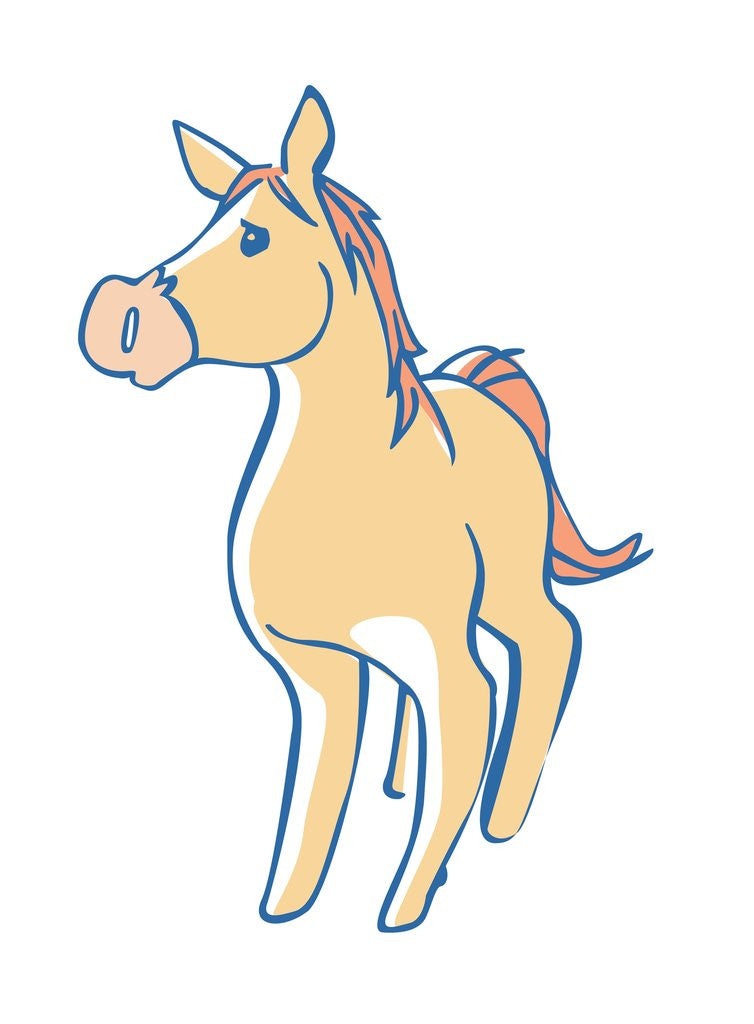 Detail of Cartoon Horse by Anonymous