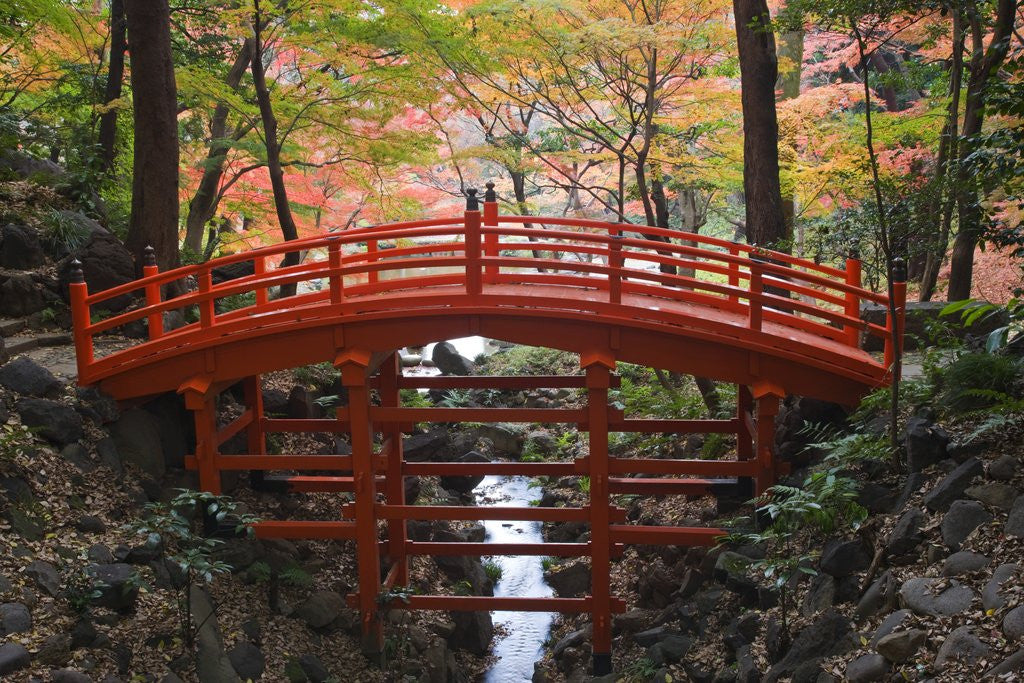 Detail of Tsutenkyo Bridge by Anonymous
