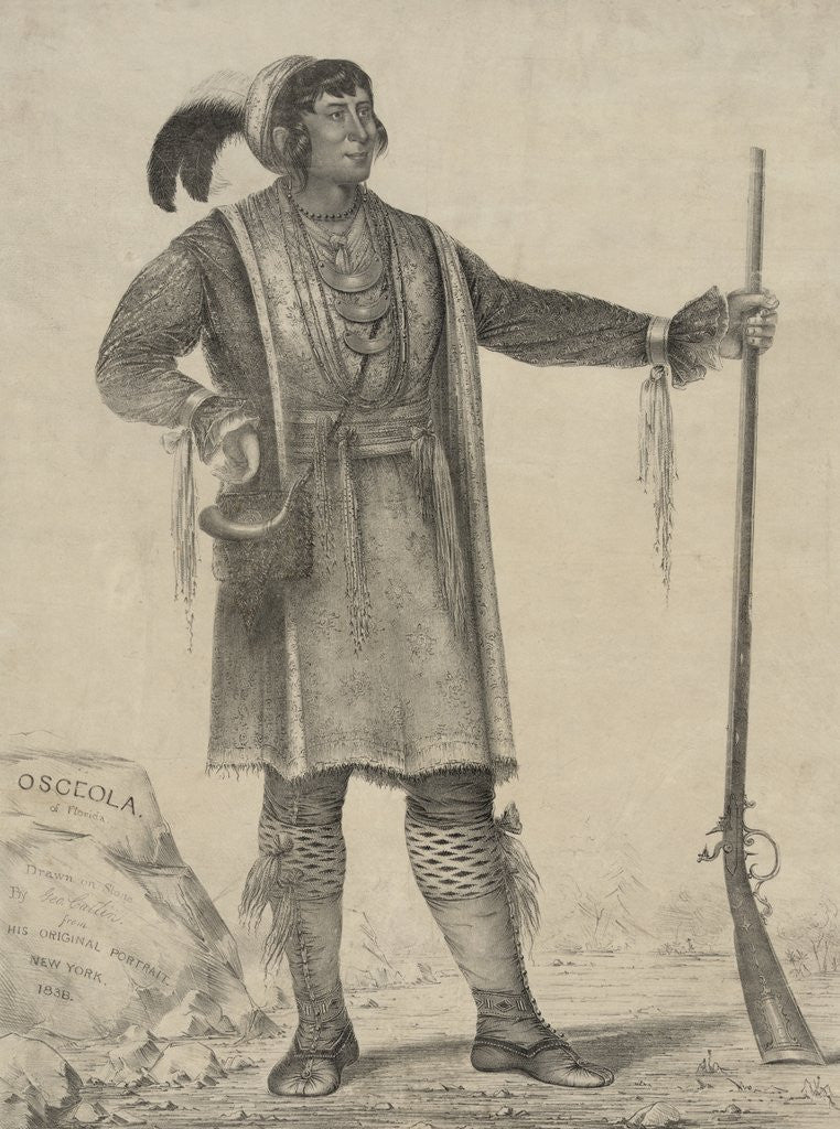 Detail of Osceola of Florida by George Catlin