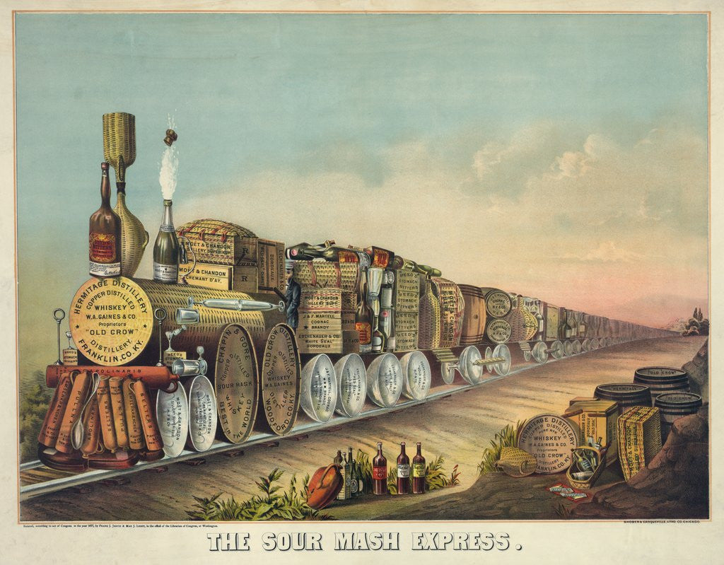Detail of The Sour Mash Express by Anonymous
