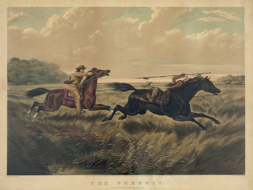Detail of The Pursuit by Currier & Ives