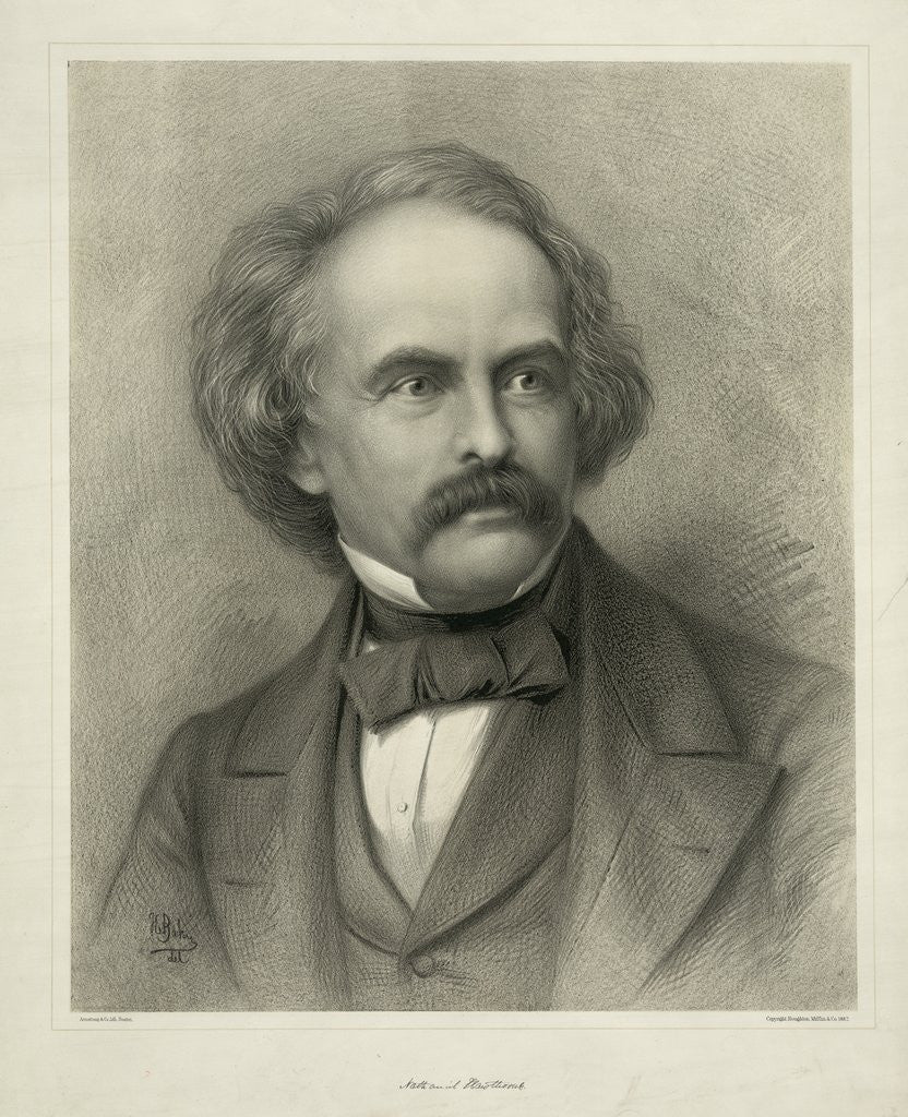 Detail of Nathaniel Hawthorne by Anonymous