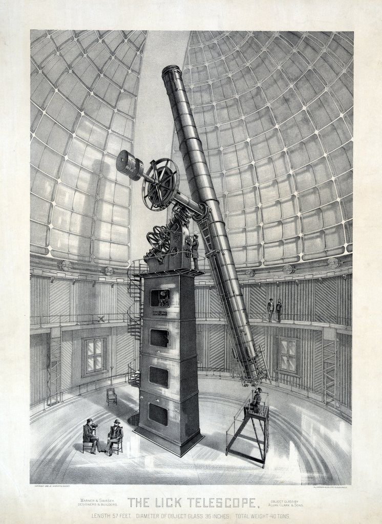 Detail of The James Lick telescope by Anonymous