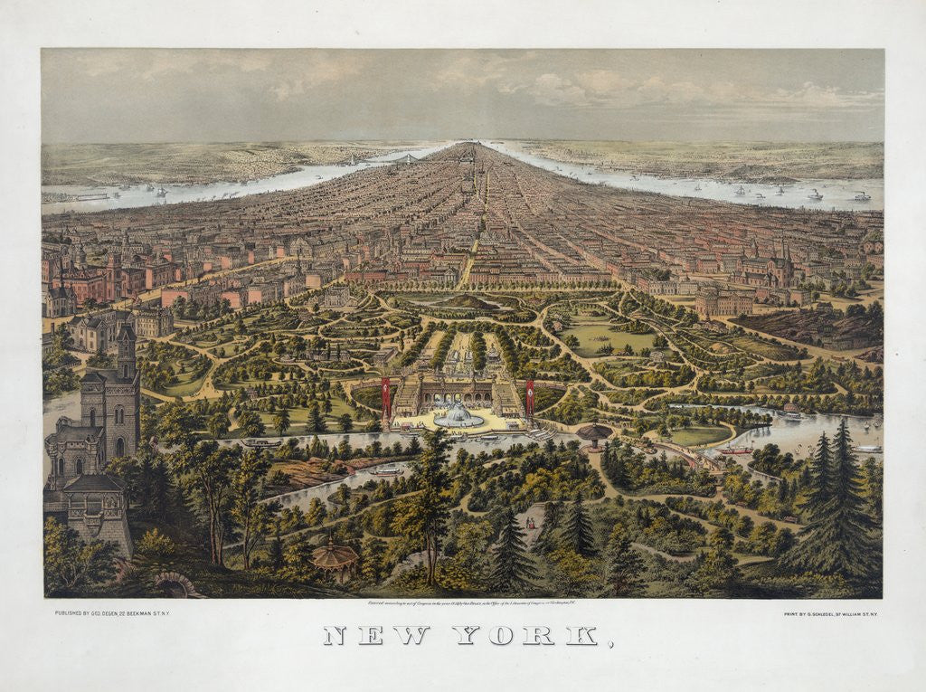 Detail of New York by Anonymous
