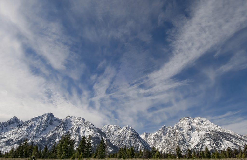 Detail of Mountains in Jackson, Wyoming by Corbis
