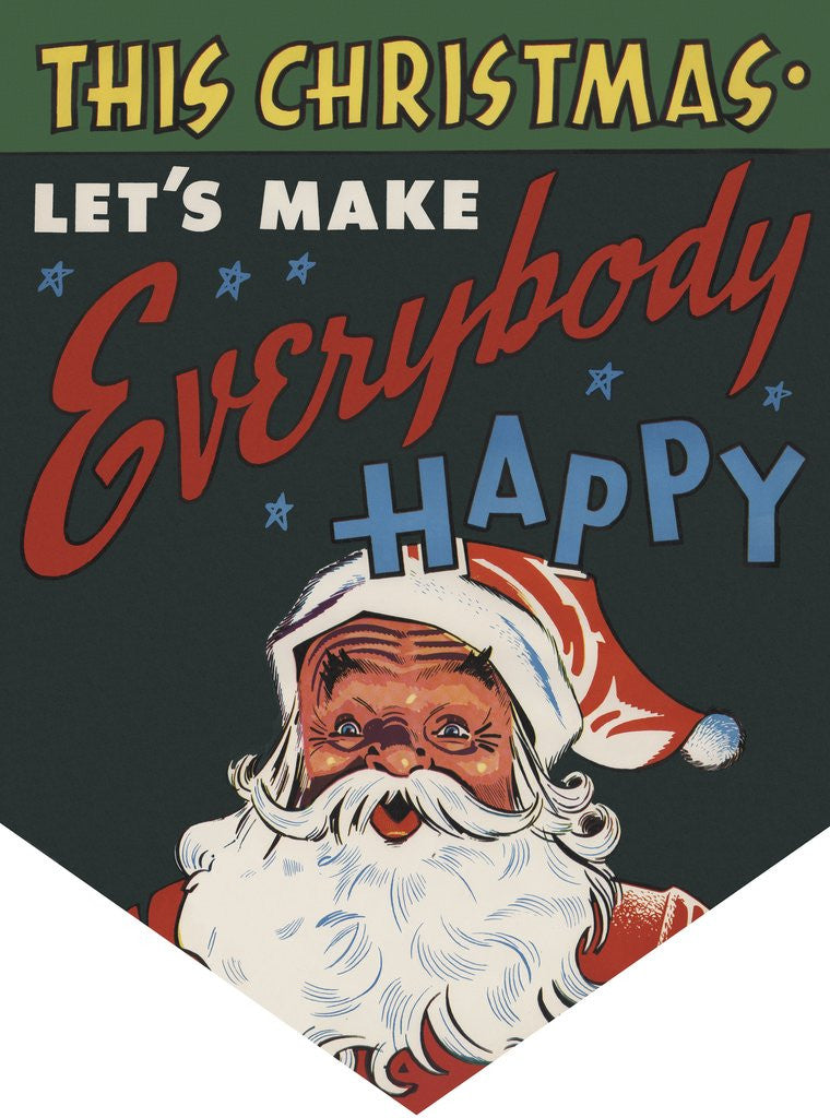 Detail of This Christmas Let's Make Everyone Happy illustration by Anonymous