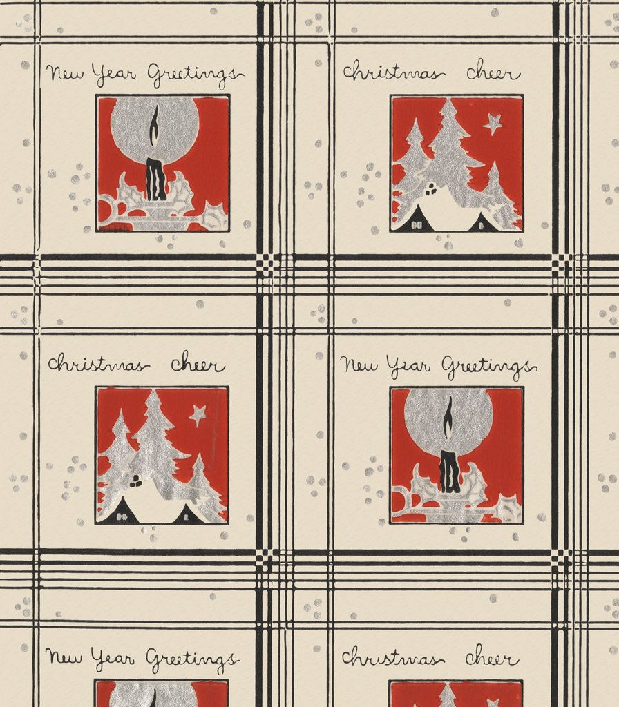 Detail of Christmas cheer and new year greetings pattern by Corbis