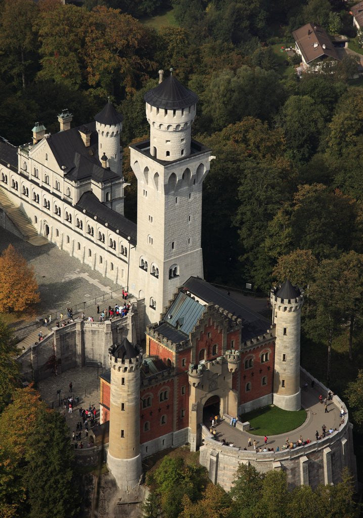 Detail of Schloss Neuschwanstein by Anonymous