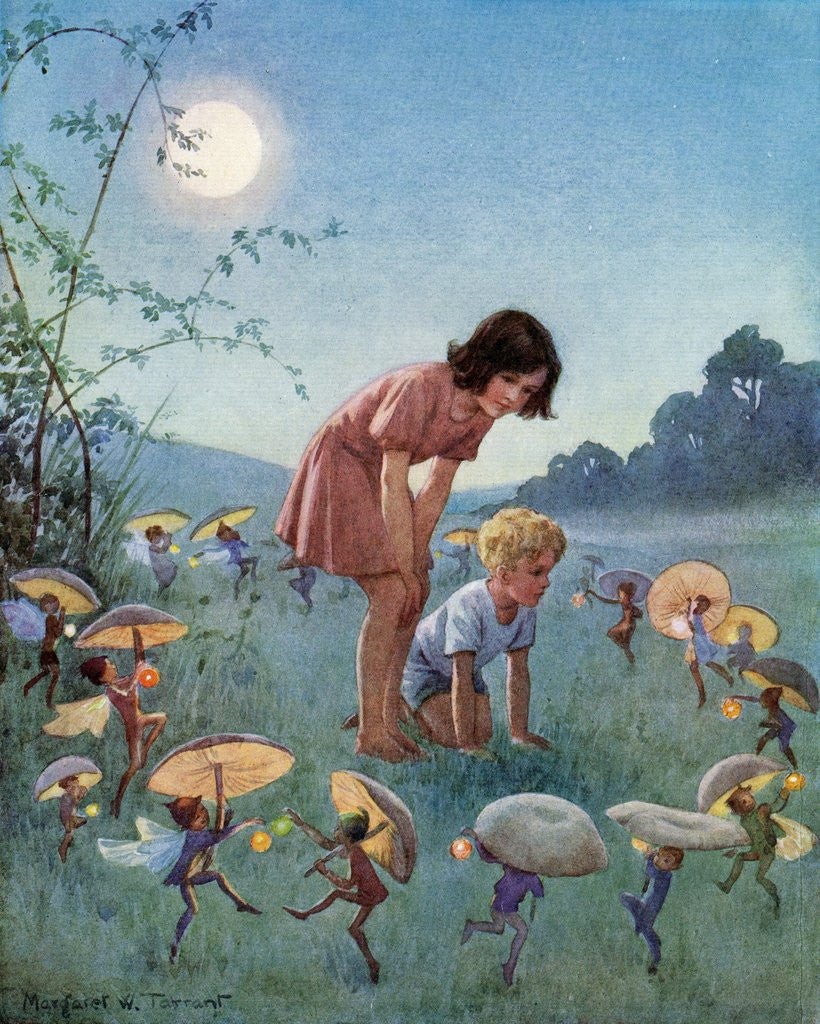 Detail of Midsummer Night by Margaret Tarrant