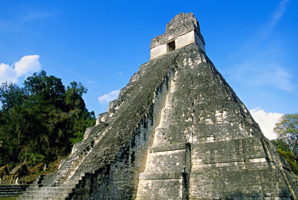 Detail of Temple I, The Great Plaza, Tikal National Park, Peten, Guatemala by Corbis