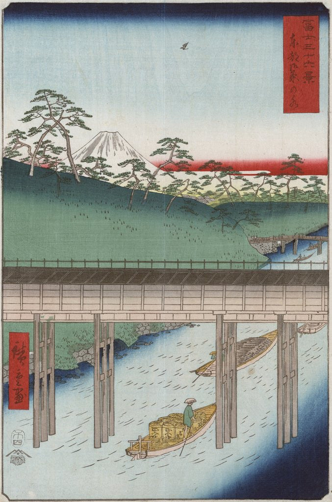 Detail of Ochanomizu in the Eastern Capital by Ando Hiroshige
