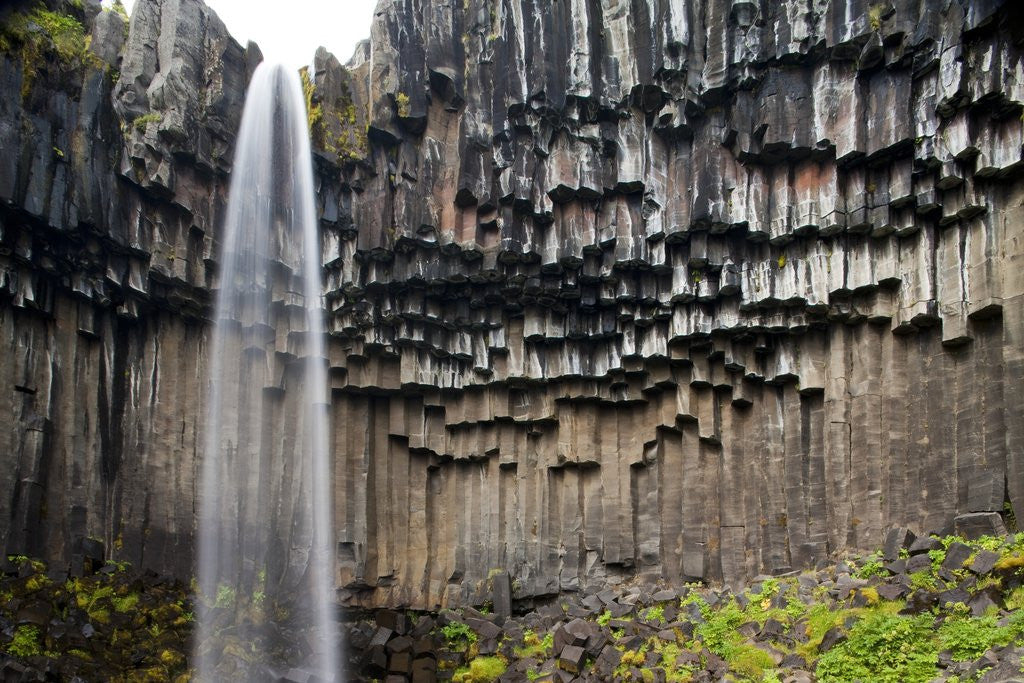 Detail of Svartifoss Waterfall, Skaftafell National Park, Iceland by Anonymous