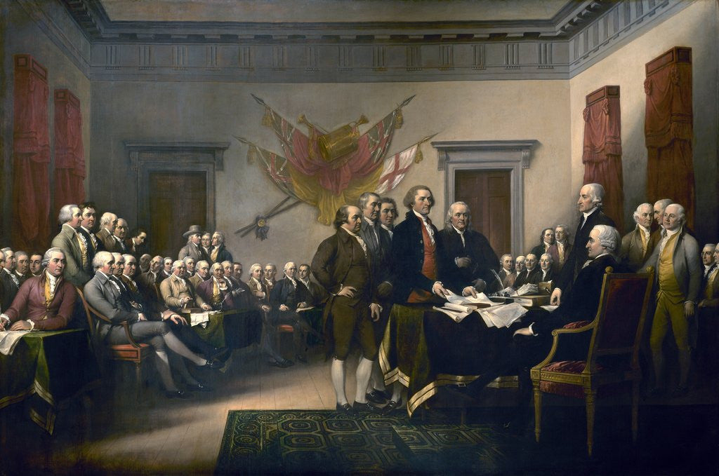 Detail of Declaration of Independence by John Trumbull