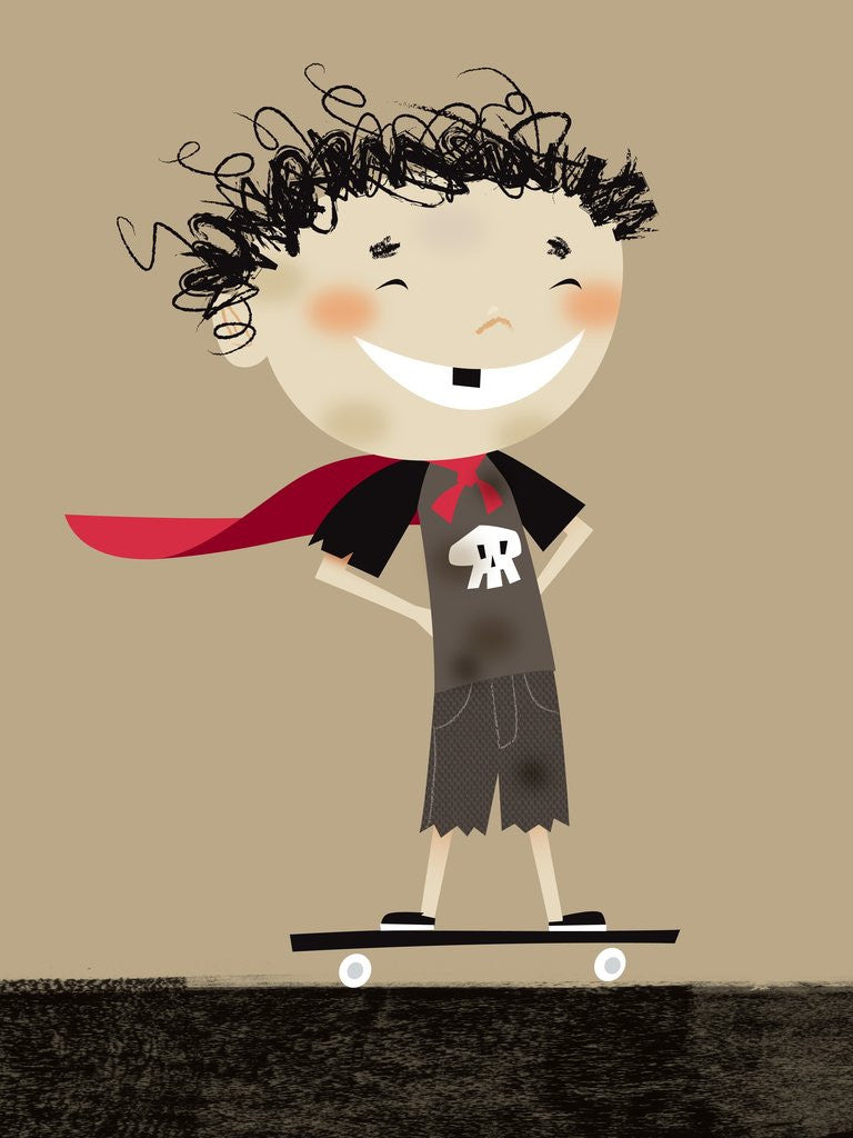 Detail of Teenage superhero by Anonymous