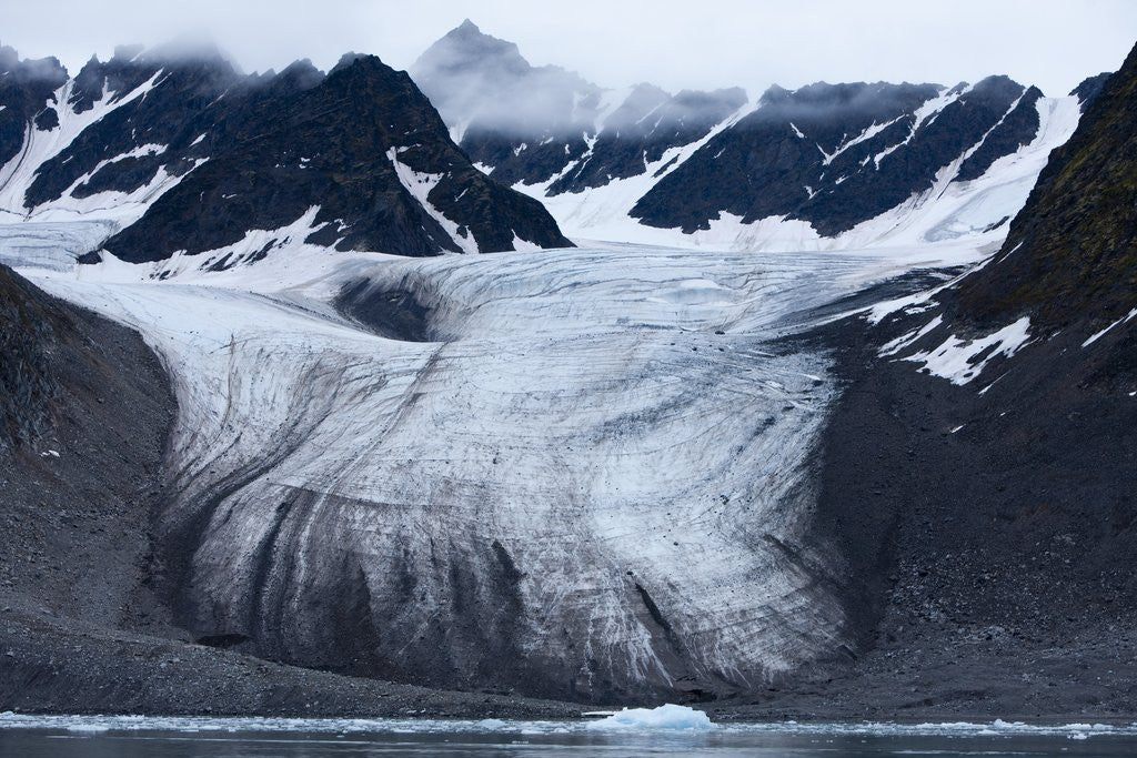 Detail of Glacier, Spitsbergen Island, Svalbard, Norway by Corbis